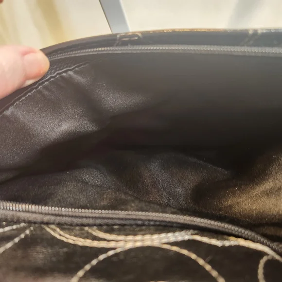 Coach Signature Stitch Large Leather Tote Bag - Picture 15 of 15